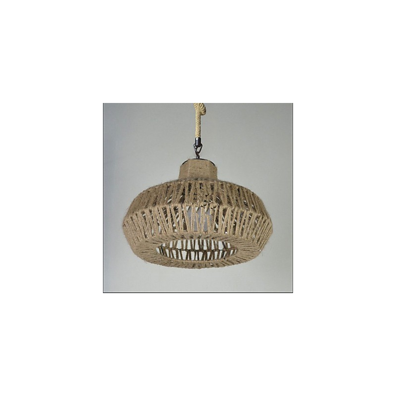 Handgefertigte Vintage-Kronleuchterlampe mit Kunstwerken.