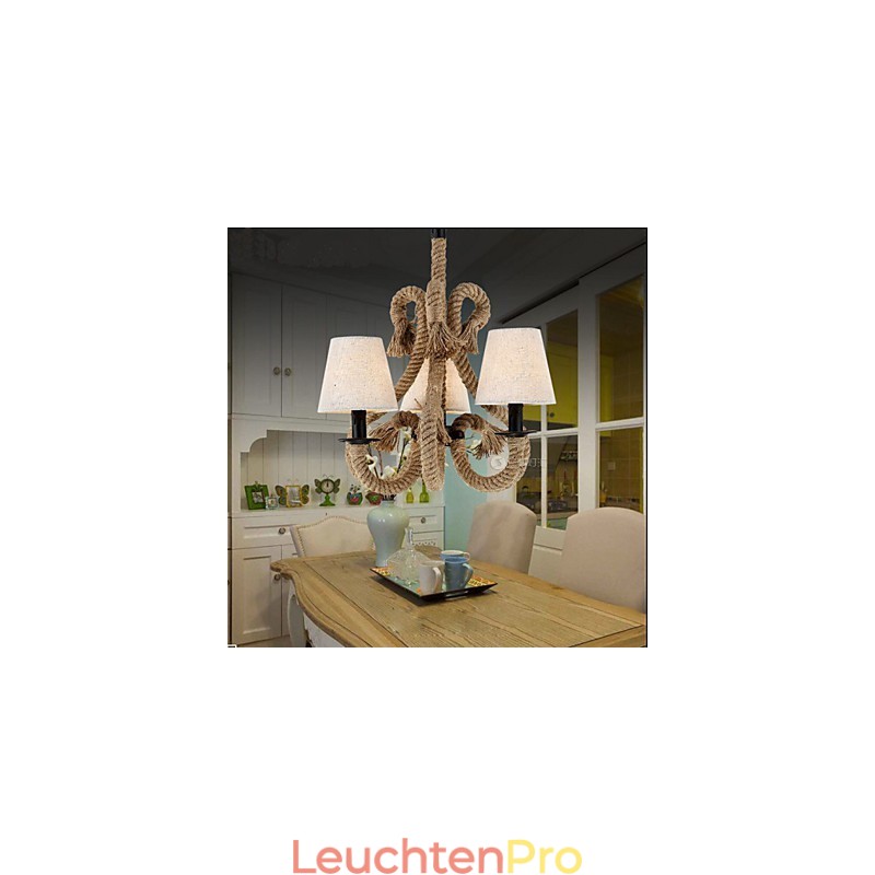 Retro-minimalistischer kreativer Seil-Kronleuchter