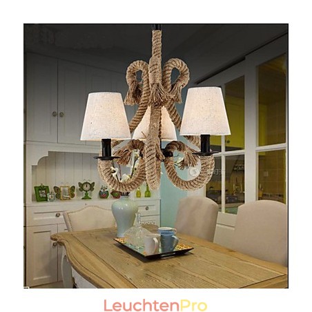 Retro-minimalistischer kreativer Seil-Kronleuchter