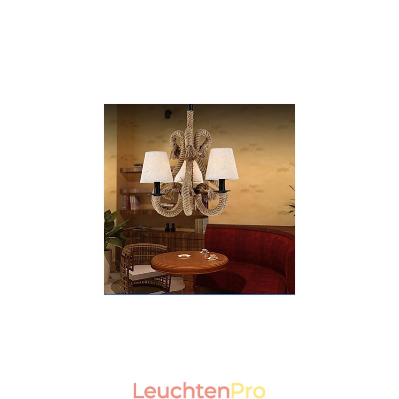 Retro-minimalistischer kreativer Seil-Kronleuchter