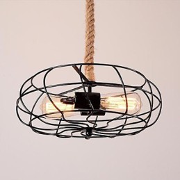Vintage American Iron Rope Kreativer Industrieller Ventilator Kronleuchter