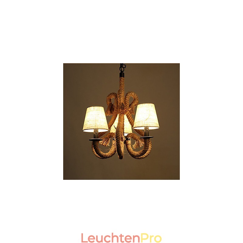 Retro-minimalistischer kreativer Seil-Kronleuchter