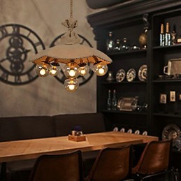 Country Painting Metall Kronleuchter Pendelleuchte Schlafzimmer