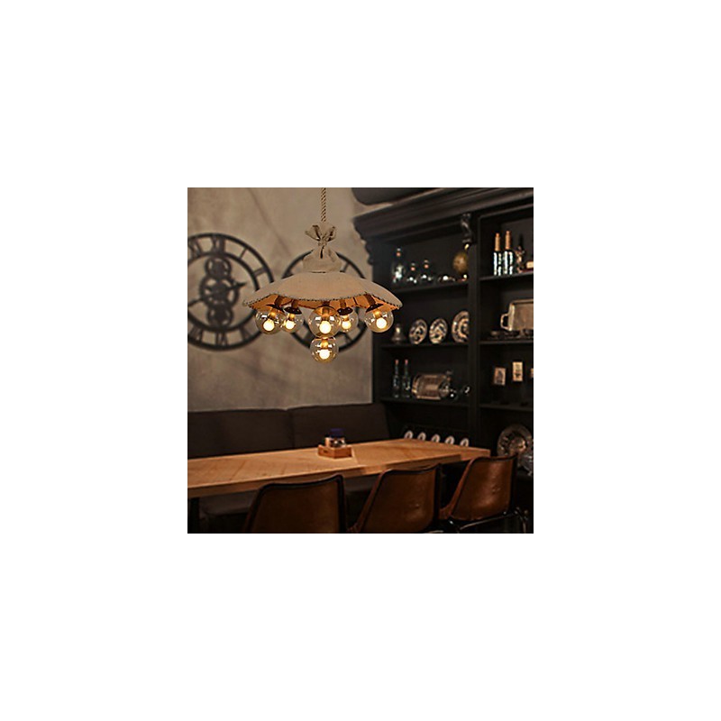 Country Painting Metall Kronleuchter Pendelleuchte Schlafzimmer