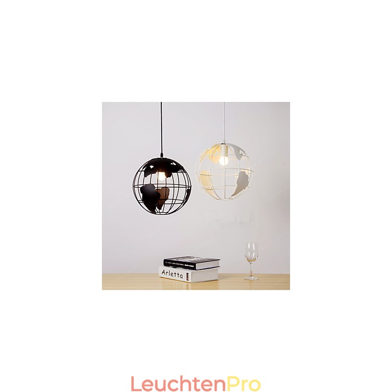 Moderne zeitgenössische Pendelleuchte im Landhausstil mit Kugel-Design