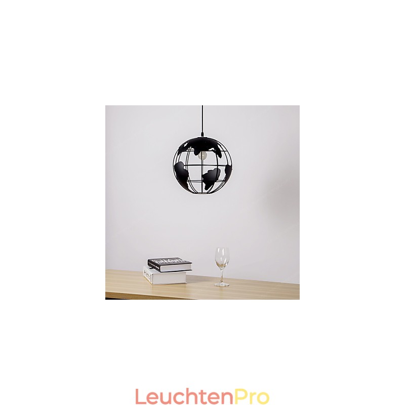 Moderne zeitgenössische Pendelleuchte im Landhausstil mit Kugel-Design