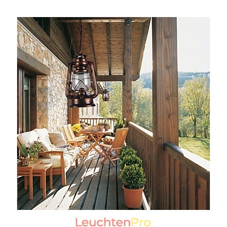 Country Lantern Mini-Pendelleuchte im Bronze-Stil Country Lantern Mini-Pendelleuchte im Bronze-Stil