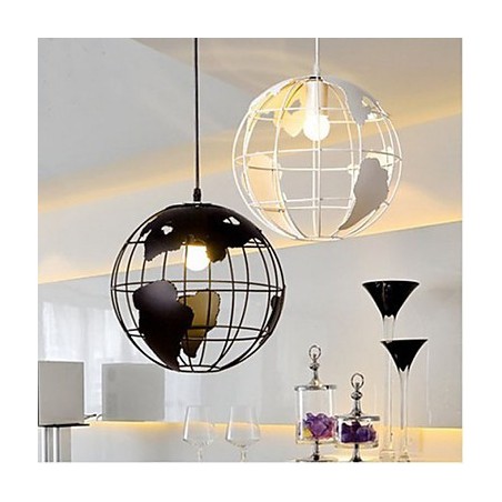 Nordische moderne einfache Erd-Einzelkopf-Hängelampe