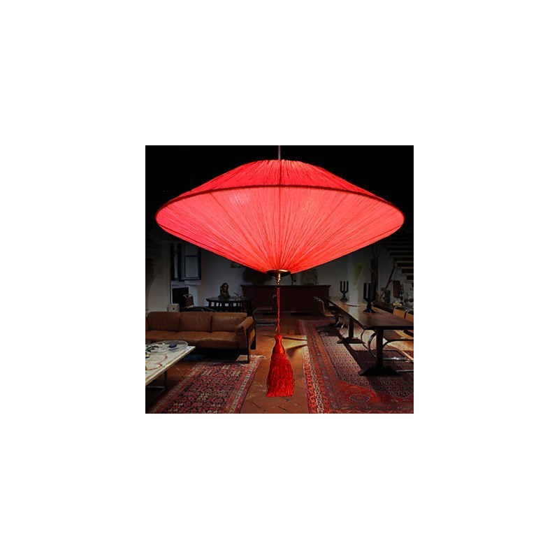 Lotusblatt Moderne Marine Tuch Kunst Droplight von roten Laternen Lampe Licht