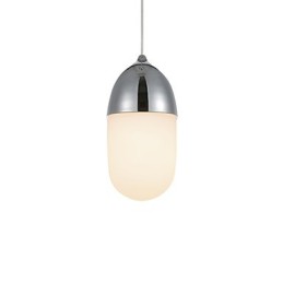 Mini Acorn Pendelleuchte 1 Licht Moderne Einfachheit Golden Chrome Holzfarbe Finish Kohlenstoffstahl & Glas Droplight