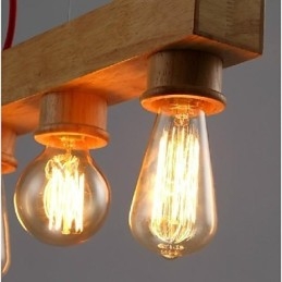 Moderne zeitgenössische traditionelle klassische Mini-Stil Malerei Holz Bambus Pendelleuchte