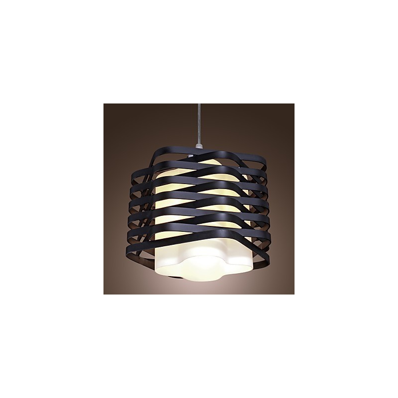 Moderne Pendelleuchte im zeitgenössischen Mini-Stil mit Gemälde