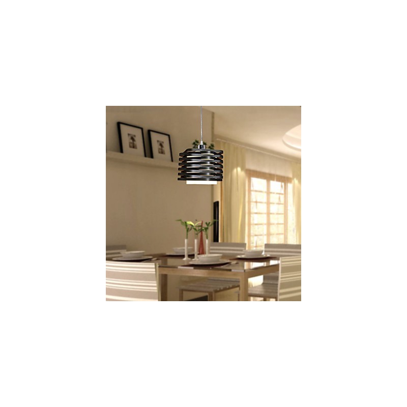 Moderne Pendelleuchte im zeitgenössischen Mini-Stil mit Gemälde