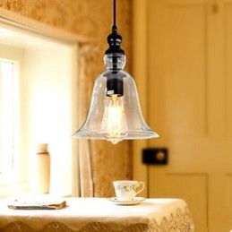 Europäische vertraglich Loft Glas Kronleuchter Glocke
