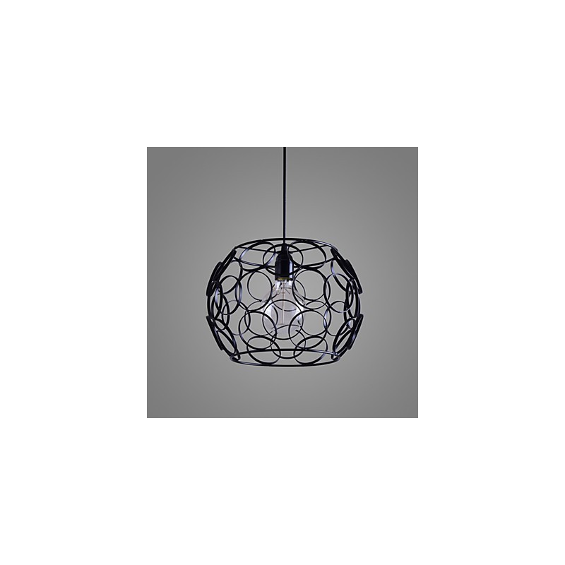 Kreative vertraglich nordische Schmiedeeisen Glas Single Head Droplight Lampe Licht