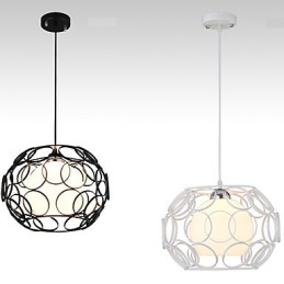 Kreative vertraglich nordische Schmiedeeisen Glas Single Head Droplight Lampe Licht