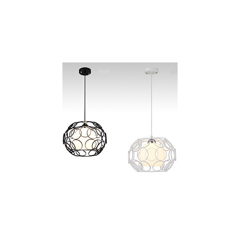 Kreative vertraglich nordische Schmiedeeisen Glas Single Head Droplight Lampe Licht