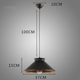 Retro Designer Metall Pendelleuchte
