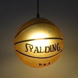 Glasanhänger Cafe Retro Basketball Anhänger