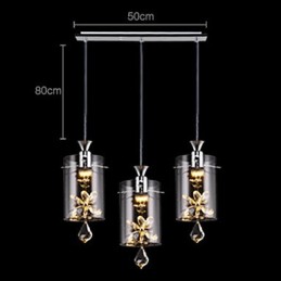 Moderne zeitgenössische Kristall andere Glas Pendelleuchte