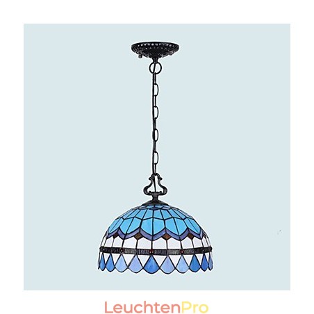 Europäischer ländlicher kreativer Kunst-Buntglas-Kronleuchter, der alte Wege wiederherstellt, Lampenlicht Europäischer ländlicher kreativer Kunst-Buntglas-Kronleuchter, der alte Wege wiederherstellt, Lampenlicht