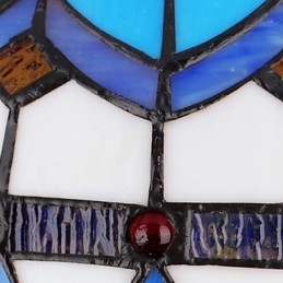 Europäischer ländlicher kreativer Kunst-Buntglas-Kronleuchter, der alte Wege wiederherstellt, Lampenlicht