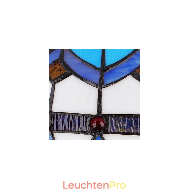 Europäischer ländlicher kreativer Kunst-Buntglas-Kronleuchter, der alte Wege wiederherstellt, Lampenlicht