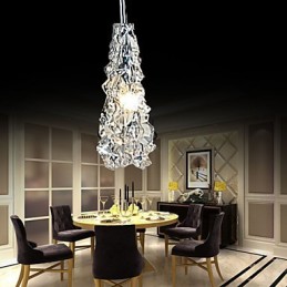 Tradition Classic Kronleuchter aus transparentem Glas mit 1 Licht