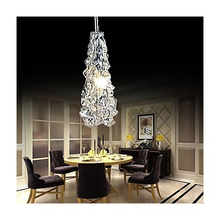 Tradition Classic Kronleuchter aus transparentem Glas mit 1 Licht Tradition Classic Kronleuchter aus transparentem Glas mit 1 Licht
