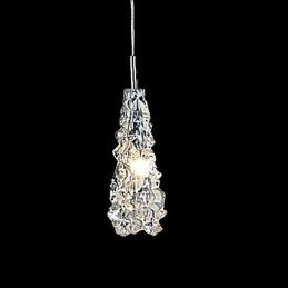 Tradition Classic Kronleuchter aus transparentem Glas mit 1 Licht