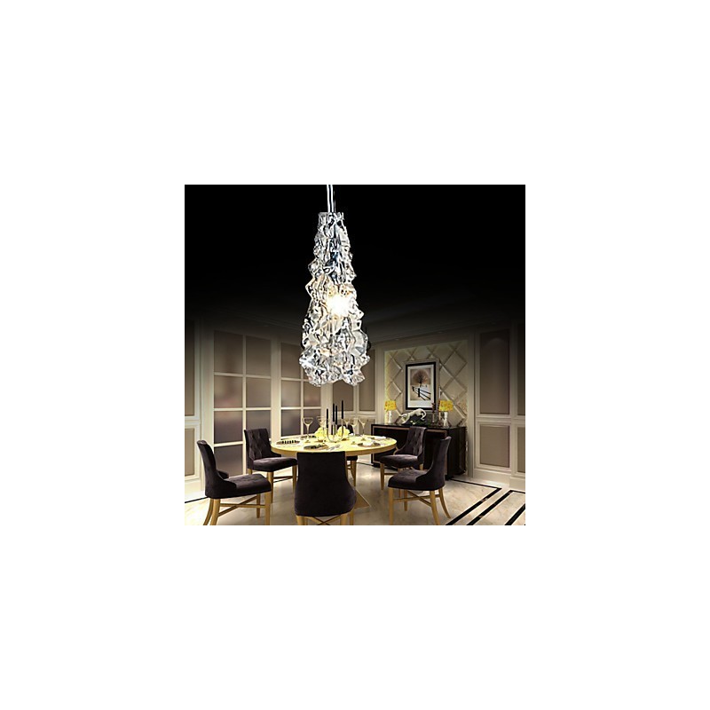 Tradition Classic Kronleuchter aus transparentem Glas mit 1 Licht