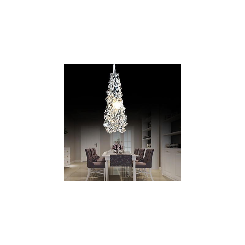 Tradition Classic Kronleuchter aus transparentem Glas mit 1 Licht