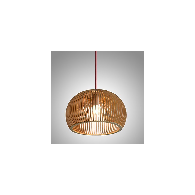 Design Style Circular Feature L Pendelleuchte 1 Licht Holz