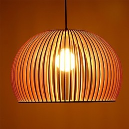 Design Style Circular Feature L Pendelleuchte 1 Licht Holz