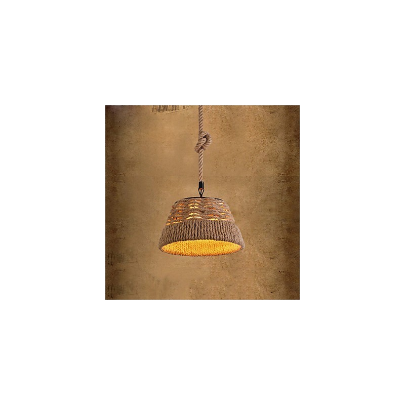 Loft Industrie Wind Kreative Nordic Hanf Seil Mahlzeiten Kronleuchter Lampe