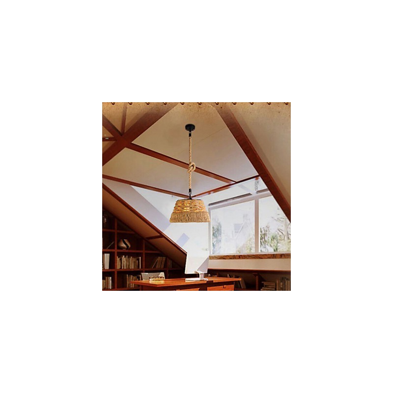 Loft Industrie Wind Kreative Nordic Hanf Seil Mahlzeiten Kronleuchter Lampe