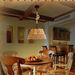 Loft Industrie Wind Kreative Nordic Hanf Seil Mahlzeiten Kronleuchter Lampe