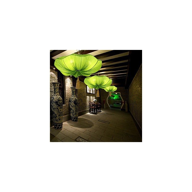 Tuch Kunst Romantische Nachahmung Der Klassischen Droplight Südostasien Lotus Laterne Lampe Licht