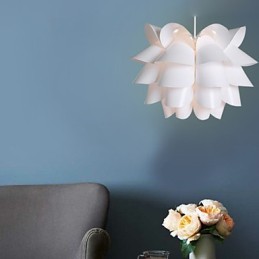 Zeitgenössisch und kontraktiert Die nordische Idee Weiße Lotus-Hängelampe