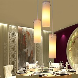 Zylindrisches Glas Gerade Einzelkopf Trommel Trommel Einfache Droplight Lampe Beleuchtung