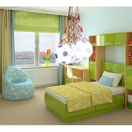 Kinder Fußball Moderne Minimalistische Pendelleuchte Junge Lichter 3 Lichter