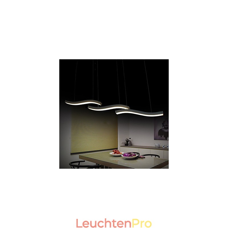 Gewelltes Design, modische, schlichte Pendelleuchte aus Acryl