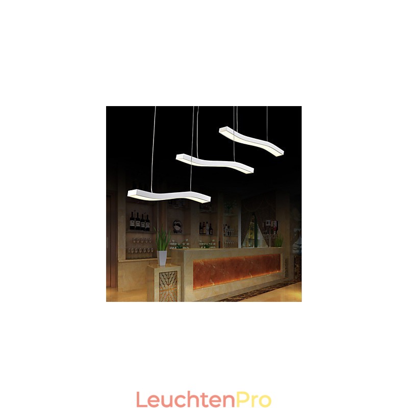 Gewelltes Design, modische, schlichte Pendelleuchte aus Acryl