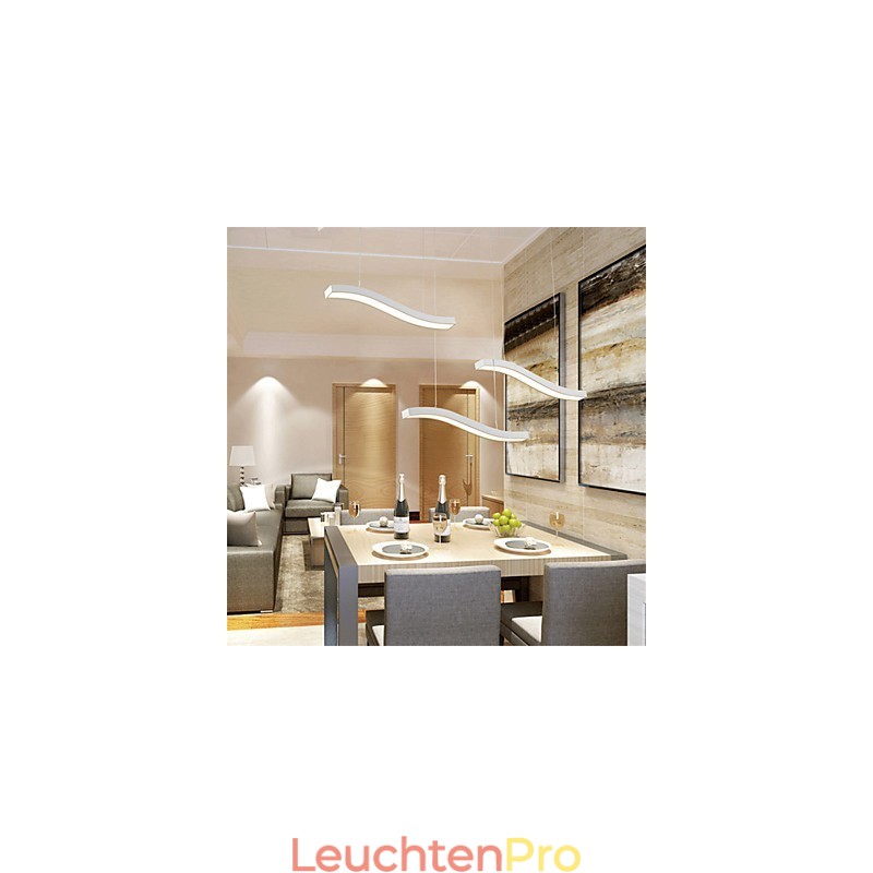 Gewelltes Design, modische, schlichte Pendelleuchte aus Acryl