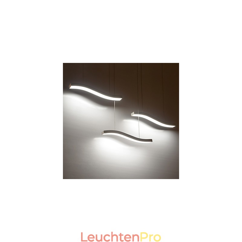 Gewelltes Design, modische, schlichte Pendelleuchte aus Acryl