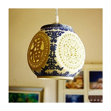 Retro Keramik lampe lampe Treppe Blau Single Head Kronleuchter Kreative Retro Keramik lampe lampe Treppe Blau Single Head Kronleuchter Kreative