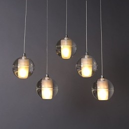 1 Licht Kristall Glas Stein Pendelleuchte Cafe Pendelleuchte Dekorative Pendelbeleuchtung