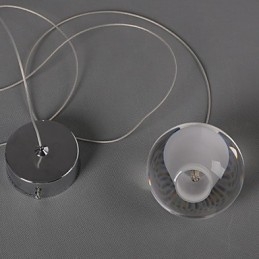 1 Licht Kristall Glas Stein Pendelleuchte Cafe Pendelleuchte Dekorative Pendelbeleuchtung