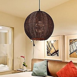 Moderne zeitgenössische Laterne Country Globe Metall Pendelleuchte