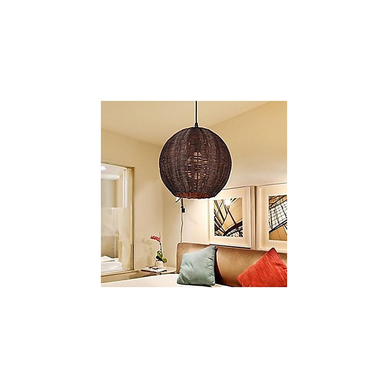 Moderne zeitgenössische Laterne Country Globe Metall Pendelleuchte